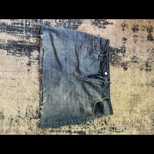 Jean mini skirt